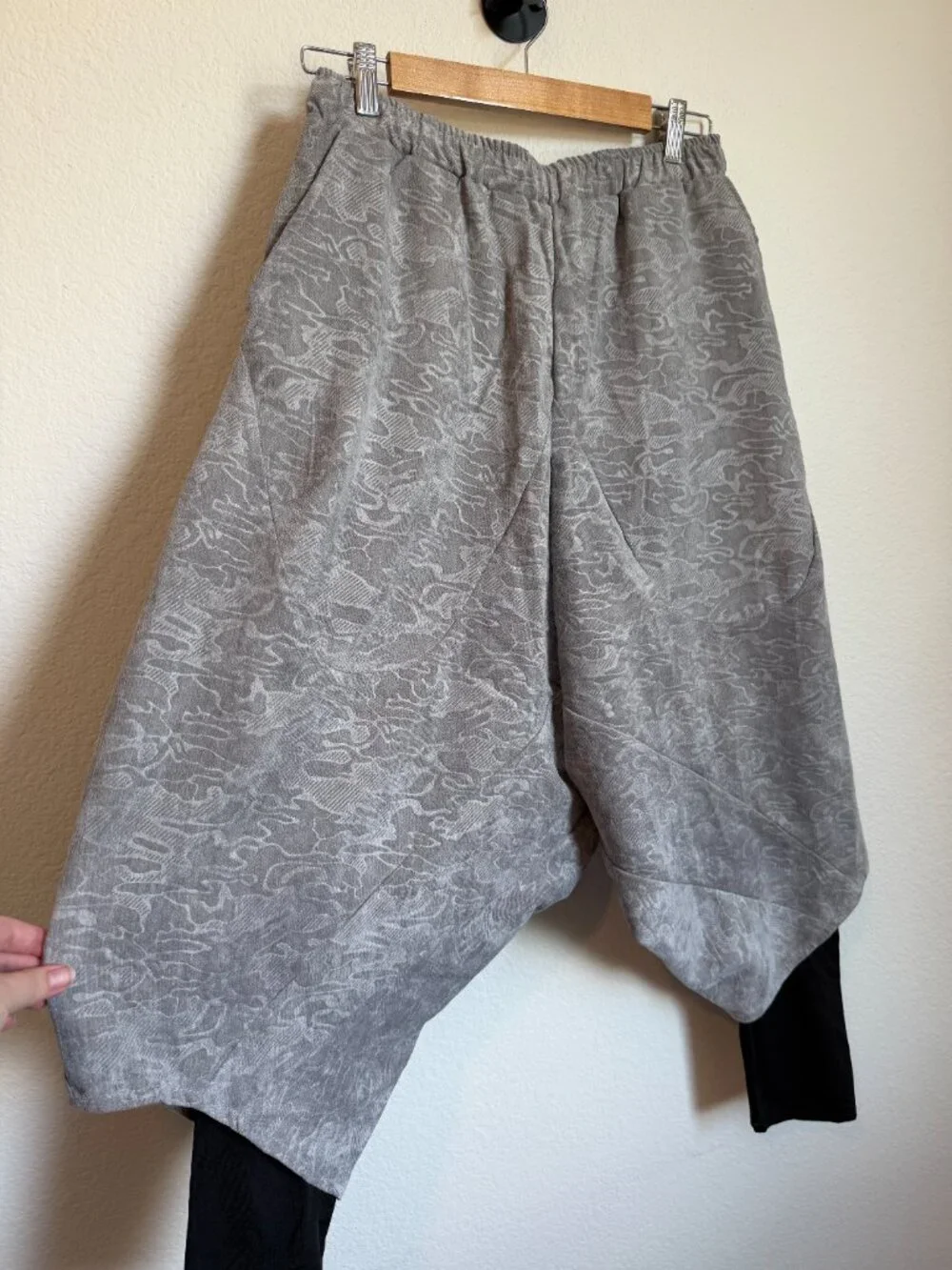 Seidarise Men's Harem Pants Hip hop Joggers Baggy Wide Leg Pants Casual